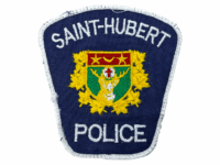 Canadian Saint Hubert Quebec White Edge Police Patch 3 Canadian Saint Hubert Quebec White Edge Police Patch 3