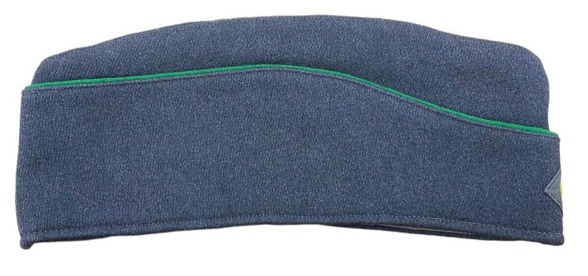 West German Army Green Piped Wedge Side Cap West German Army Green Piped Wedge Side Cap