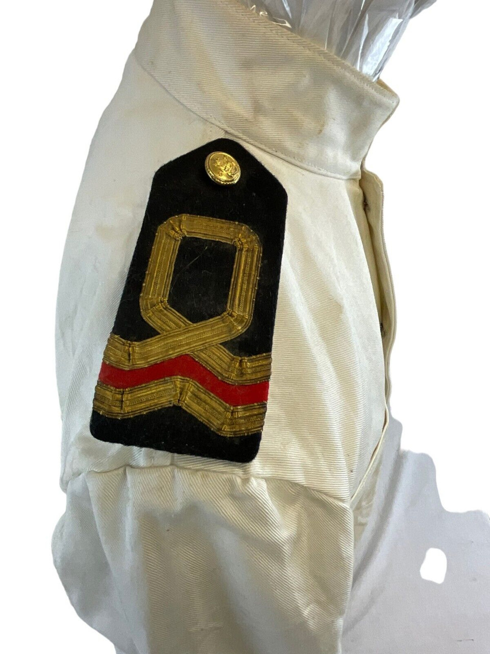 WW2 Canadian Navy RCNVR Wavy Navy Officers White Patrol Jacket WW2 Canadian Navy RCNVR Wavy Navy Officers White Patrol Jacket