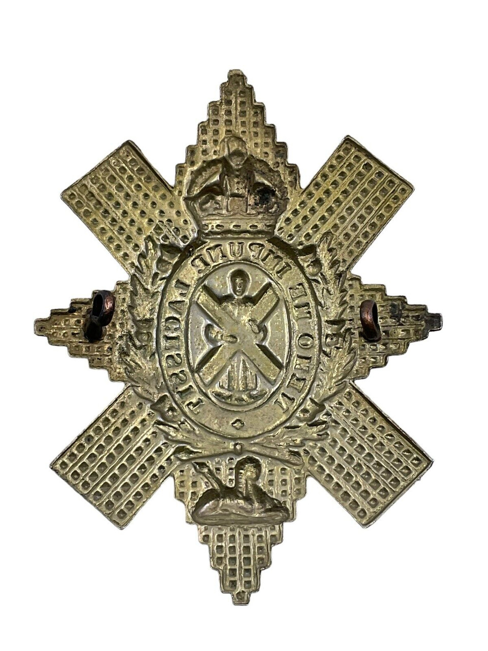 WW2 British Black Watch Royal Highland Regiment Cap Badge WW2 British Black Watch Royal Highland Regiment Cap Badge