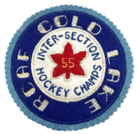 Canadian RCAF Cold Lake Inter Section Hockey Champs 1955 Felt Jacket Patch