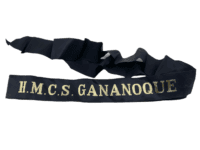 Canadian RCN Navy HMCS Gananoque Full Length Cap Tally