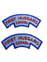 Canadian First Hussars Canada Shoulder Title Insignia Pair