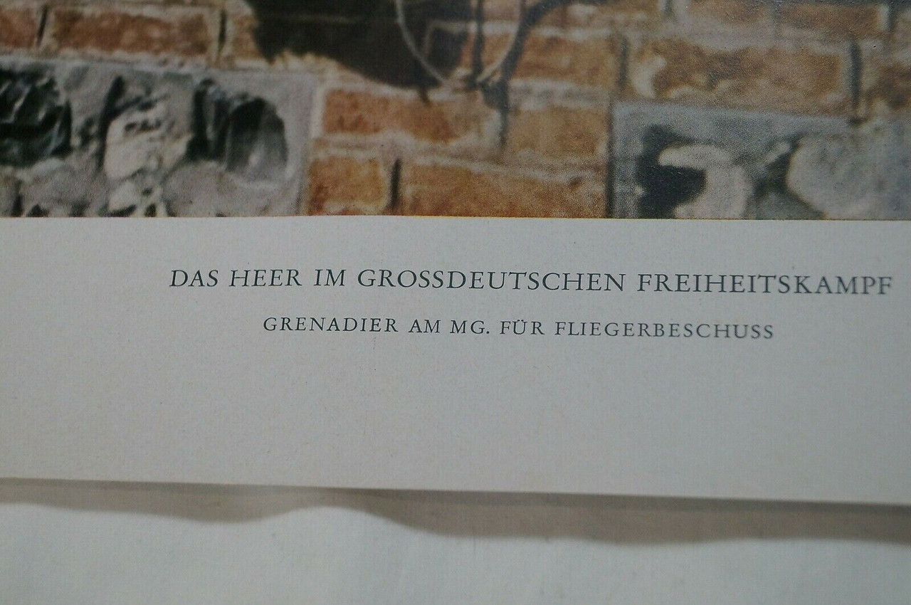 WW2 German Original Colour Press Release PR Print 2 WW2 German Original Colour Press Release PR Print 2