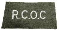 WW2 Canadian RCOC Ordnance Corps Slip On Shoulder Title Single