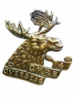 WW1 Canadian CEF 4th CMRR Mounted Rifles Reserve Collar Insignia Single 1