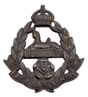 WW1 British Officers East Lancashire Cap Badge