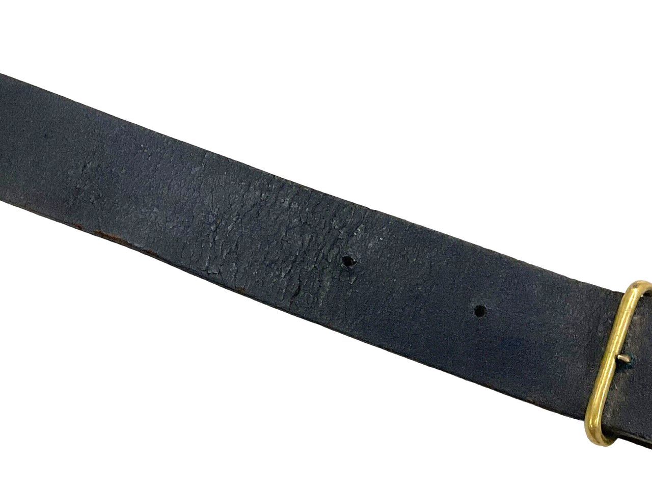 Canadian Militia 1880s Pattern Black Leather Rifles Snake Belt 33 Inches Canadian Militia 1880s Pattern Black Leather Rifles Snake Belt 33 Inches