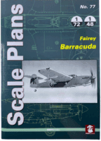 WW2 British FAA RN Fairey Barracuda Scale Plans No 77 Softcover Reference Book