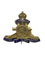 WW1 Canadian CEF 63rd Battery CFA Artillery Sweetheart Pin Badge WW1 Canadian CEF 63rd Battery CFA Artillery Sweetheart Pin Badge