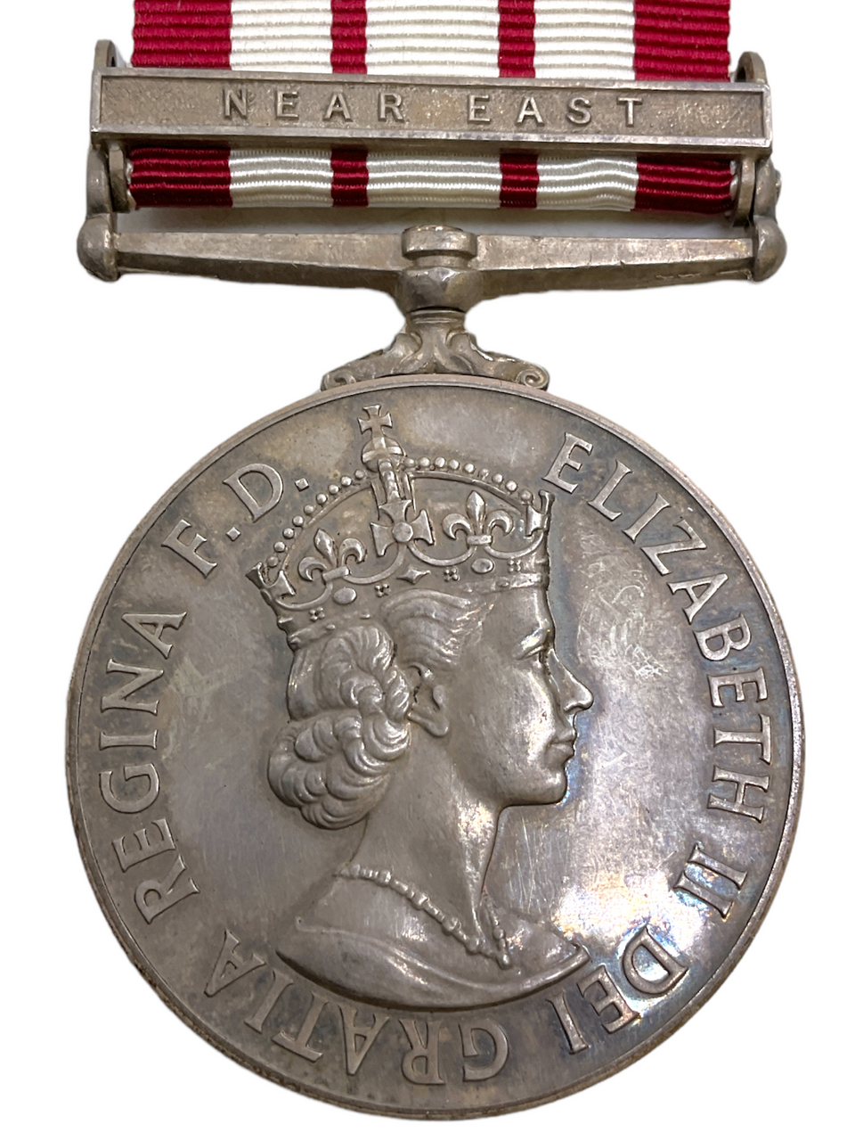 British Royal Navy RN General Service Medal & Near East Bar L Stwd Hayden British Royal Navy RN General Service Medal & Near East Bar L Stwd Hayden