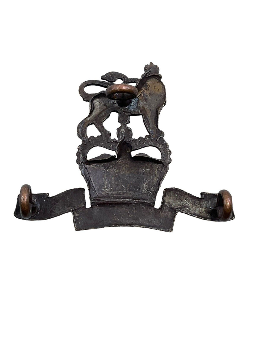 British Army Royal West Kent Regiment Officers Bronze Cap Badge British Army Royal West Kent Regiment Officers Bronze Cap Badge