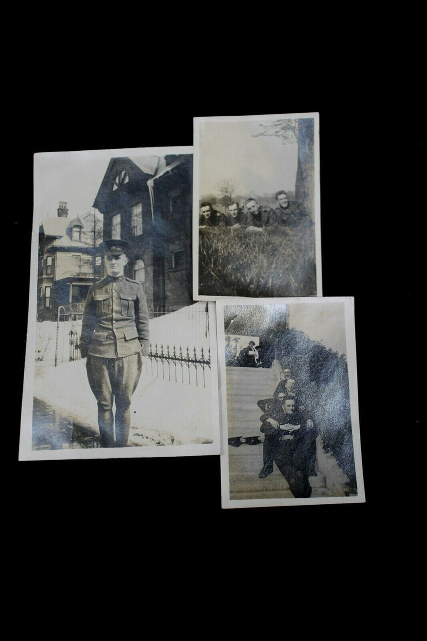WW1 Canadian CEF Portrait Group Photographs Set Of Three WW1 Canadian CEF Portrait Group Photographs Set Of Three