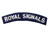 WW2 British Royal Signals Embroidered Shoulder Title
