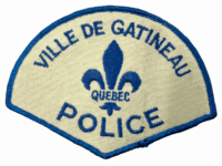 Canadian Ville De Gatineau Quebec Blue Edge Police Patch Canadian Ville De Gatineau Quebec Blue Edge Police Patch