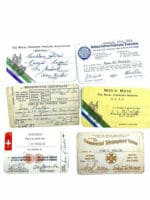 WW2 Canadian and Post War ID Cards RCH Hussars Montreal X 6
