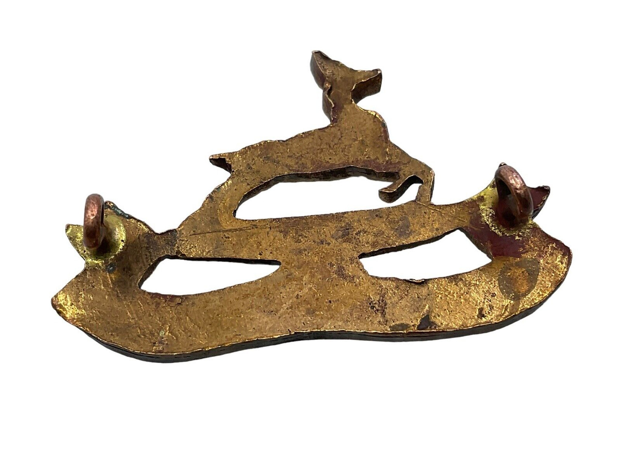 WW2 Royal Canadian Dragoons Officers Bronze Cap Badge WW2 Royal Canadian Dragoons Officers Bronze Cap Badge