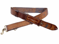 WW1 Canadian CEF Officers 1914 Dated Leather Sword Waist Belt & Snake Buckle