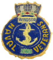 Royal Canadian Navy HMCS Windsor Naval Veterans Jacket Crest Patch Royal Canadian Navy HMCS Windsor Naval Veterans Jacket Crest Patch