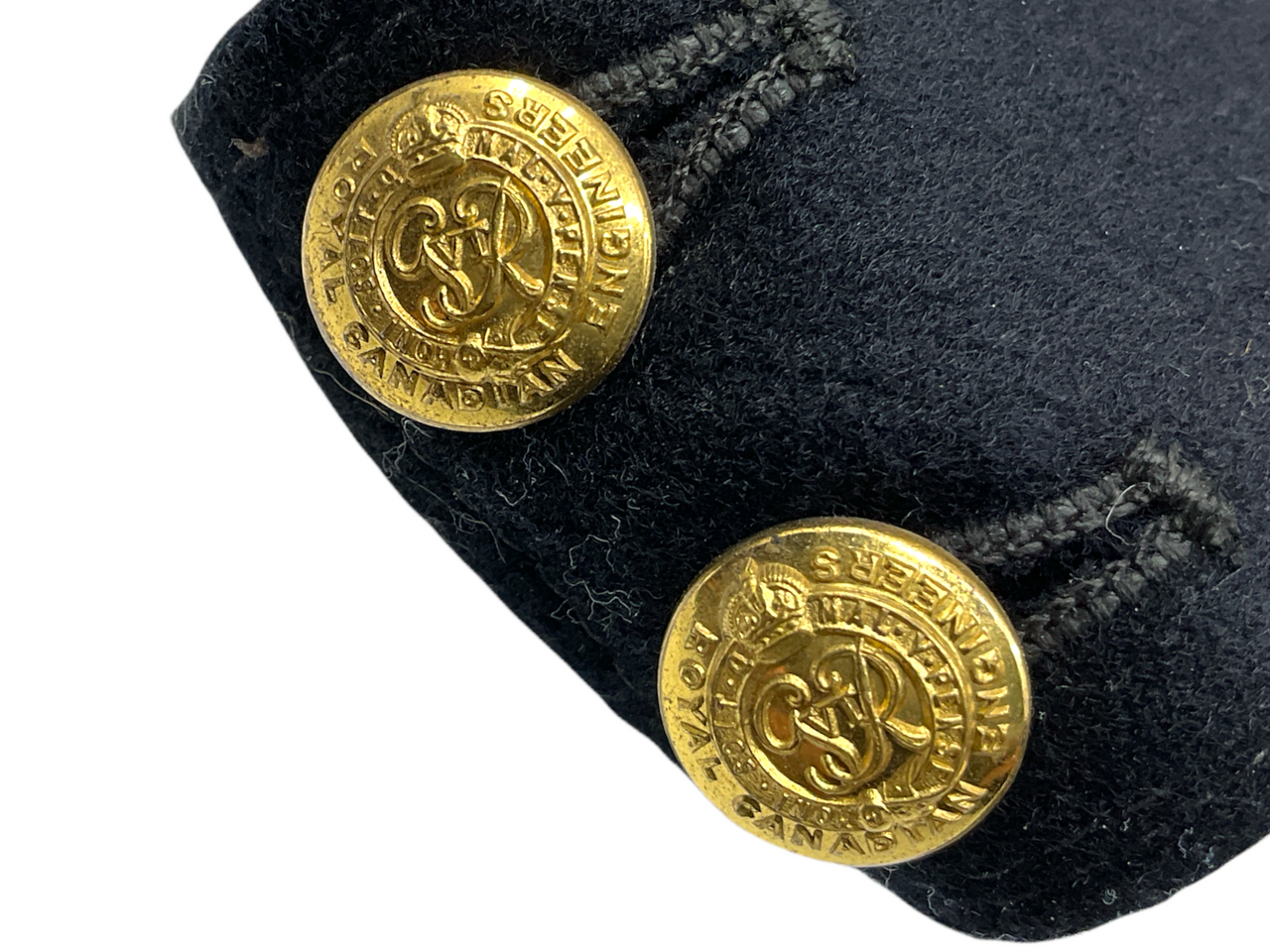 WW2 Canadian RCE Engineers Coloured Field Service Wedge Cap Size 7 1/8 Scully WW2 Canadian RCE Engineers Coloured Field Service Wedge Cap Size 7 1/8 Scully