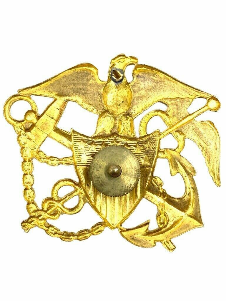 WW1 AEF US USN Public Health Officers Cap Badge WW1 AEF US USN Public Health Officers Cap Badge