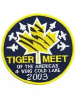 RCAF CAF Canadian NATO Tigers Meet 2003 4 Wing Cold Lake Colour Crest Patch