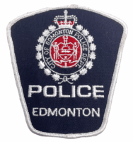 Canadian Edmonton Alberta White Edge Police Patch