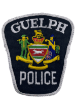 Canadian Guelph Ontario White Edge Police Patch Canadian Guelph Ontario White Edge Police Patch