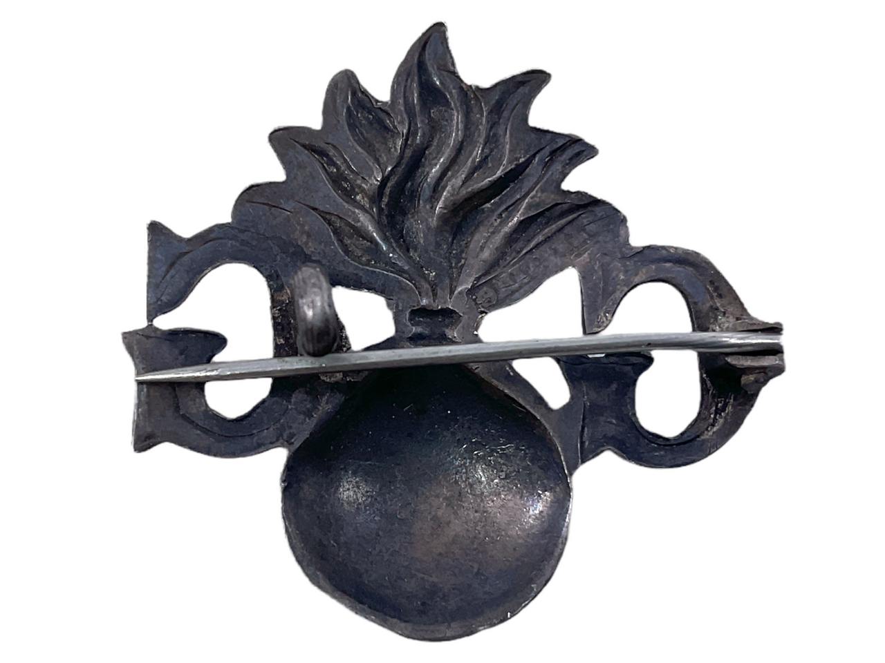 WW1 British BEF Grenadier Guards Silver Sweetheart Badge Pin Back WW1 British BEF Grenadier Guards Silver Sweetheart Badge Pin Back