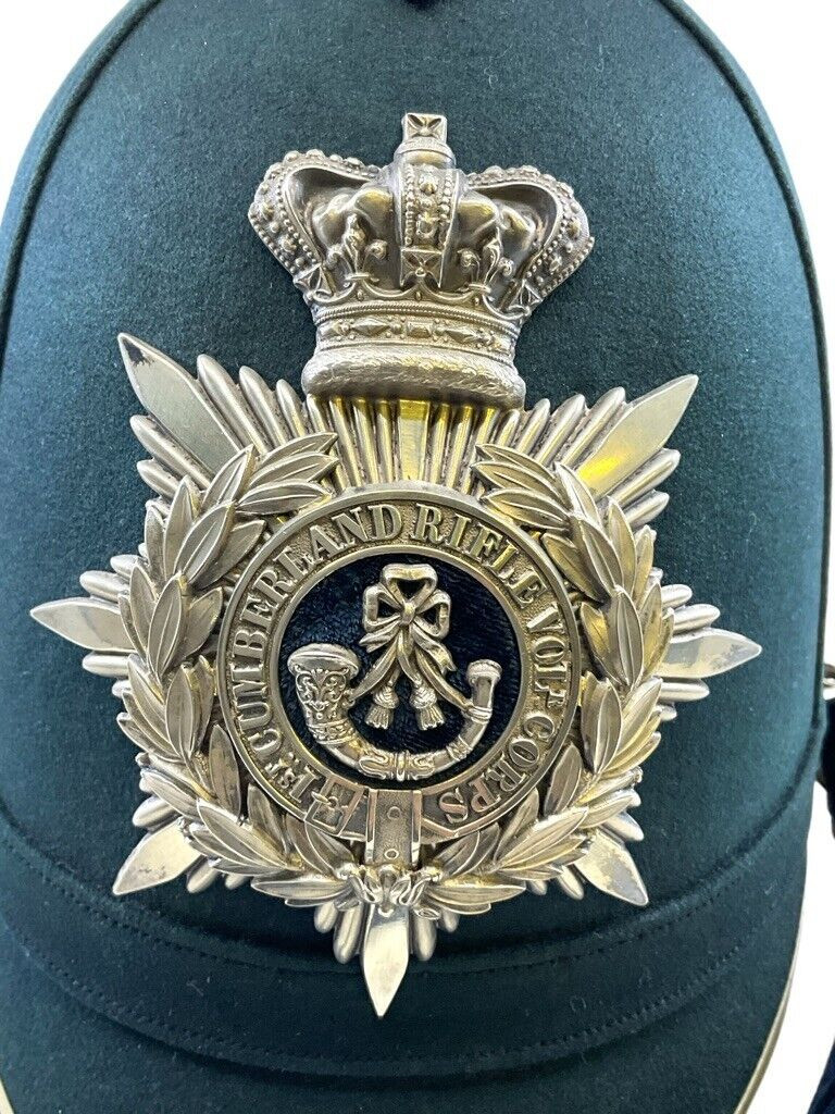 British Victorian 1st Cumberland Rifles Volunteer Corps Home Service Helmet British Victorian 1st Cumberland Rifles Volunteer Corps Home Service Helmet