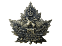 WW1 Canadian CEF 126th Battalion Collar Insignia Single