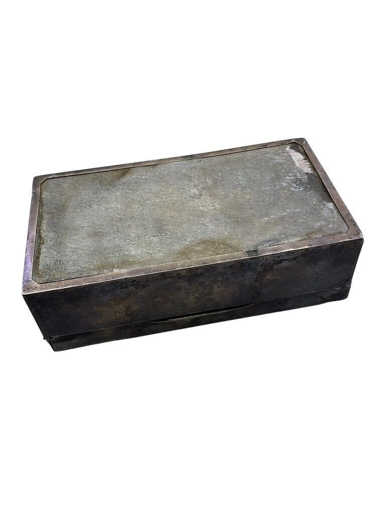 Canadian Sterling Silver Hallmark Cigarette Box Presented 7th Field Brigade CFA Canadian Sterling Silver Hallmark Cigarette Box Presented 7th Field Brigade CFA