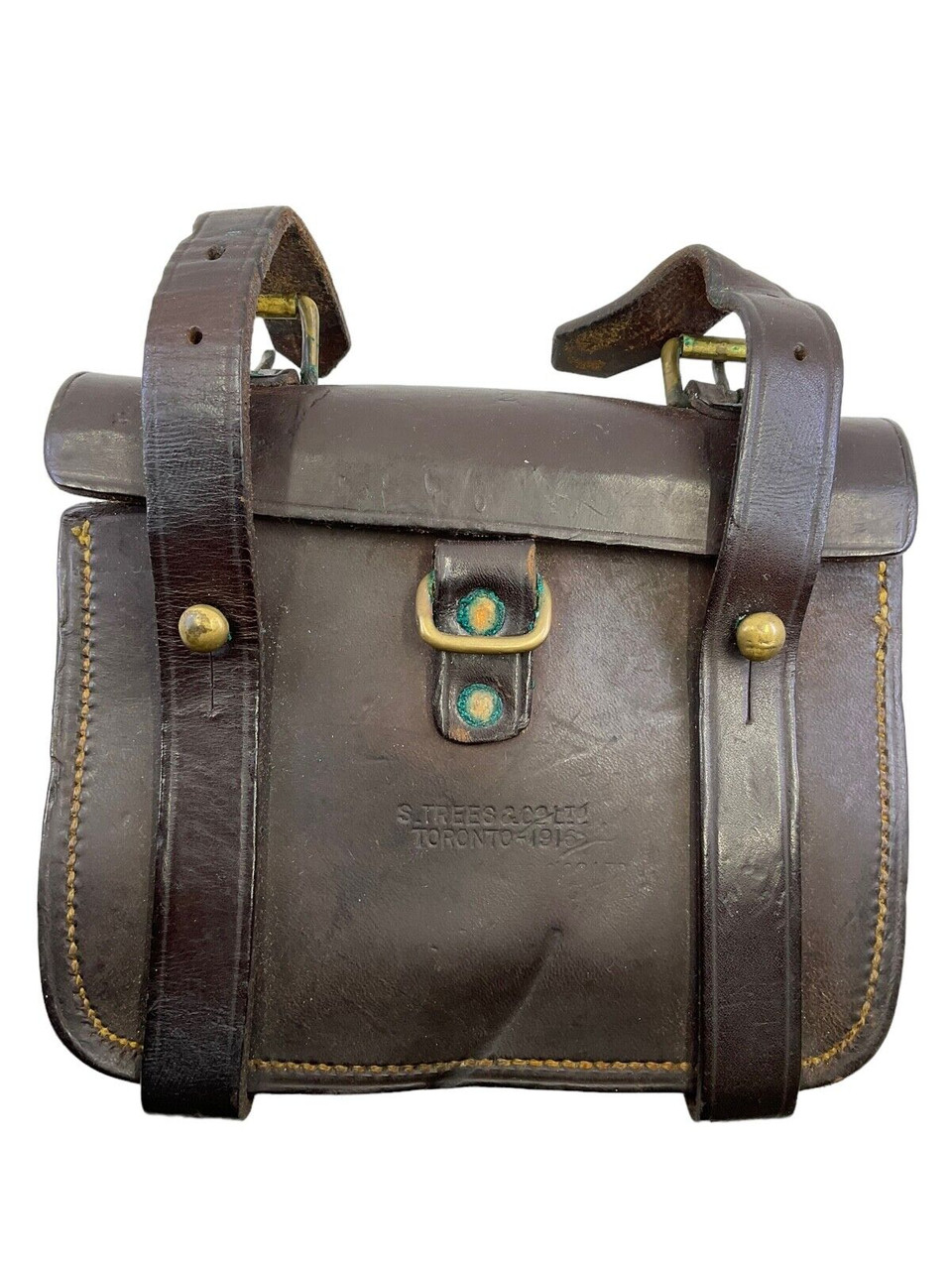 WW1 Canadian CEF 1916 Pattern Leather Belt Pouch WW1 Canadian CEF 1916 Pattern Leather Belt Pouch