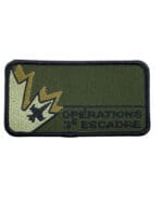 Canadian Forces RCAF 3 Wing Operations Squadron Name Tag OD Green Crest Patch