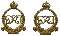 WW2 British Indian Hospital Corps Collar Badge Insignia Pair