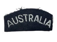 WW2 Australian RAAF Australia Nationality Shoulder Title Insignia Single WW2 Australian RAAF Australia Nationality Shoulder Title Insignia Single
