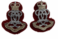 British Queens Own Hussars Staybright Collars Insignia
