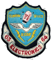 Royal Canadian Air Force Station Clinton 1R&CS Electronics 1963-64 Felt Patch