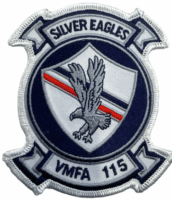 US USMC Marine Corps VMFA-115 Silver Eagles Squadron Patch Crest US USMC Marine Corps VMFA-115 Silver Eagles Squadron Patch Crest