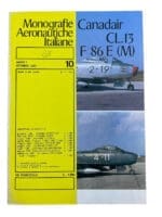 Canadian RCAF Canadair CL.13 F 86 E (M) Soft Cover Reference Book