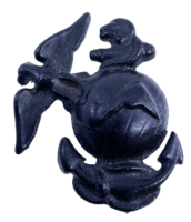 WW2 US USMC Screw Back EGA Cap Lemon Squeezer Badge Insignia