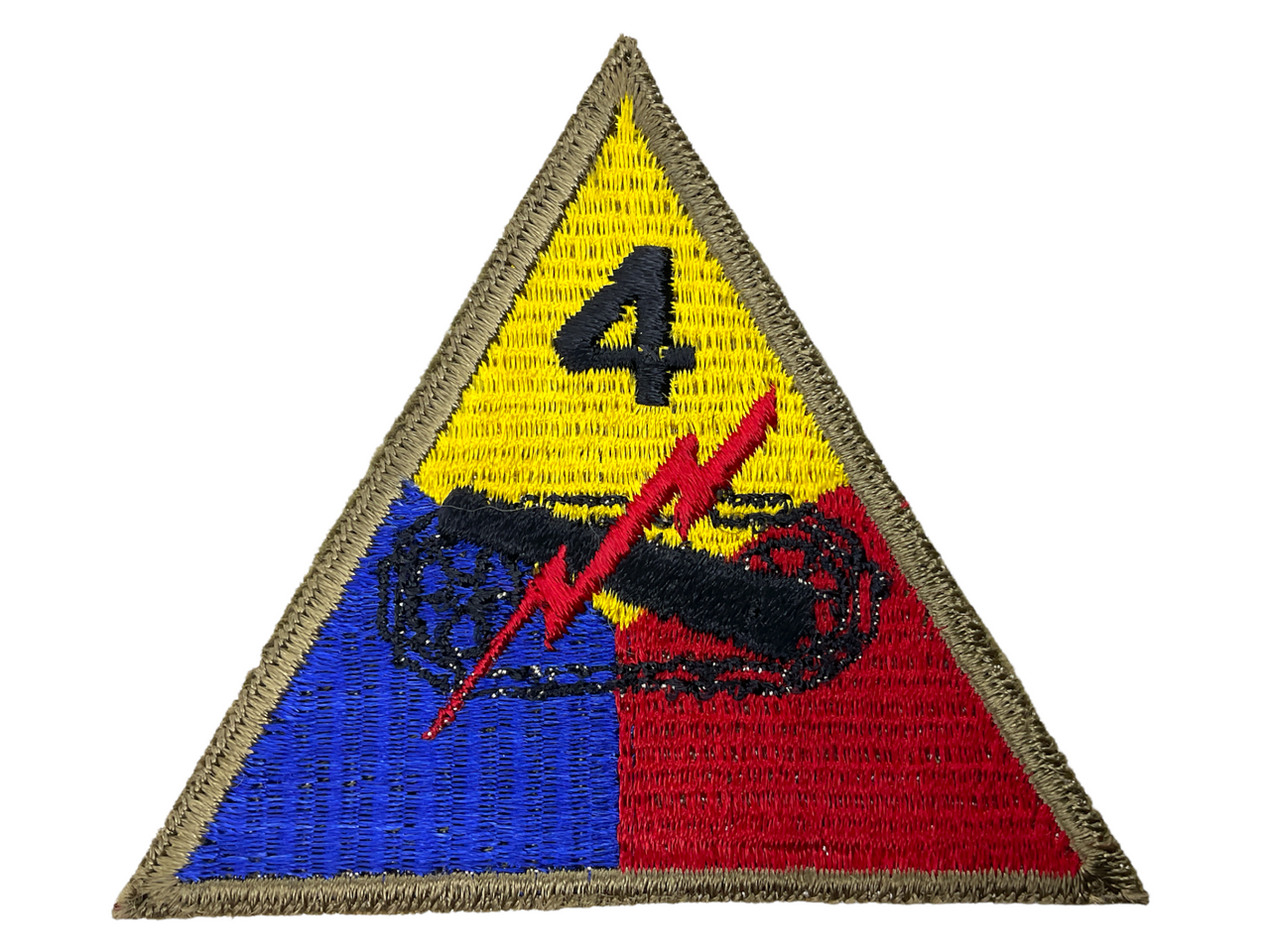 WW2 US 4th Armored Patch SSI Shoulder Sleeve Insignia WW2 US 4th Armored Patch SSI Shoulder Sleeve Insignia