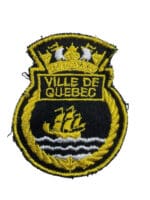 Royal Canadian Navy HMCS Ville De Quebec Ships Crest Patch Insignia