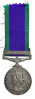 British General Service Medal GSM Northern Ireland Clasp Pte RN Baker Para Regt