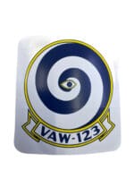 US USN Navy Airborne Command and Control VAW-123 Squadron Sticker