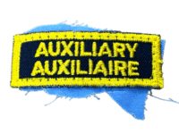 Canadian OPP Ontario Auxiliary Yellow Edge Patch