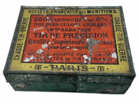 Victorian French US Paris Made 6mm Tin EMPTY 3 x 2.5 x 1.5 Inch Victorian French US Paris Made 6mm Tin EMPTY 3 x 2.5 x 1.5 Inch