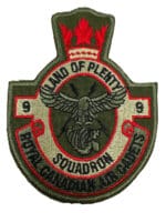Canadian Air Cadets RCAC 9 Squadron Land of Plenty Crest Patch