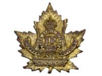 WW1 Canadian CEF 106th Battalion Collar Insignia Single