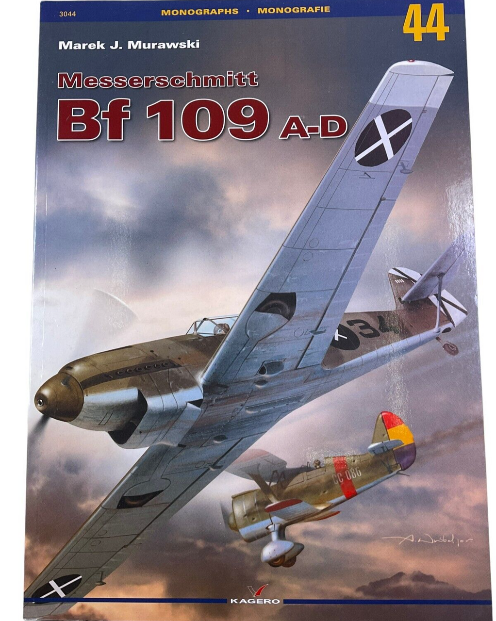 WW2 German Luftwaffe Messerschmitt BF 109 A-D No 44 Softcover Reference Book WW2 German Luftwaffe Messerschmitt BF 109 A-D No 44 Softcover Reference Book
